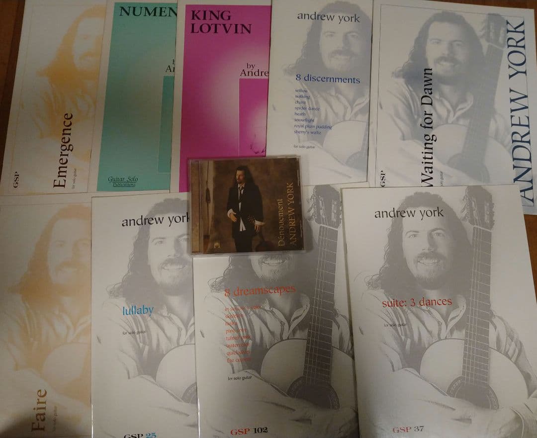 Andrew York アンドリュー・ヨーク 楽譜23冊 CD3枚セット