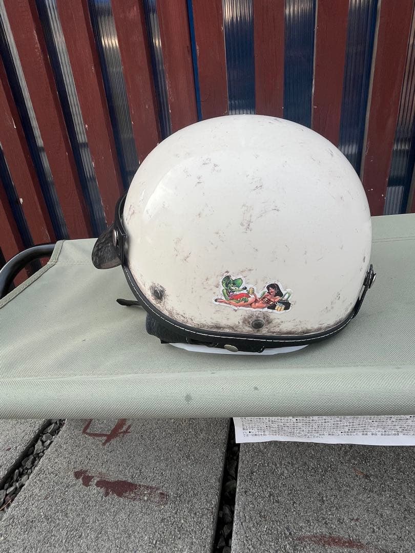 エイジングヘルメット　半ヘル　ショーティー4 ポリヘル　エイジング塗装　【新品】