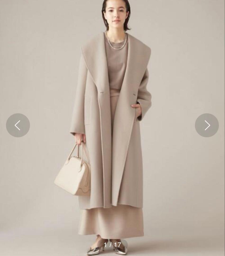 martinique/ショールカラーコート ¥99,000