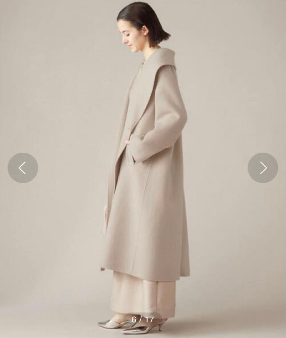 martinique/ショールカラーコート ¥99,000