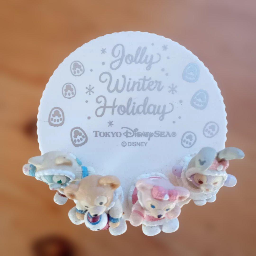 ダッフィーフレンズ 紅茶 フィギュアつき ガラス瓶 7個セット