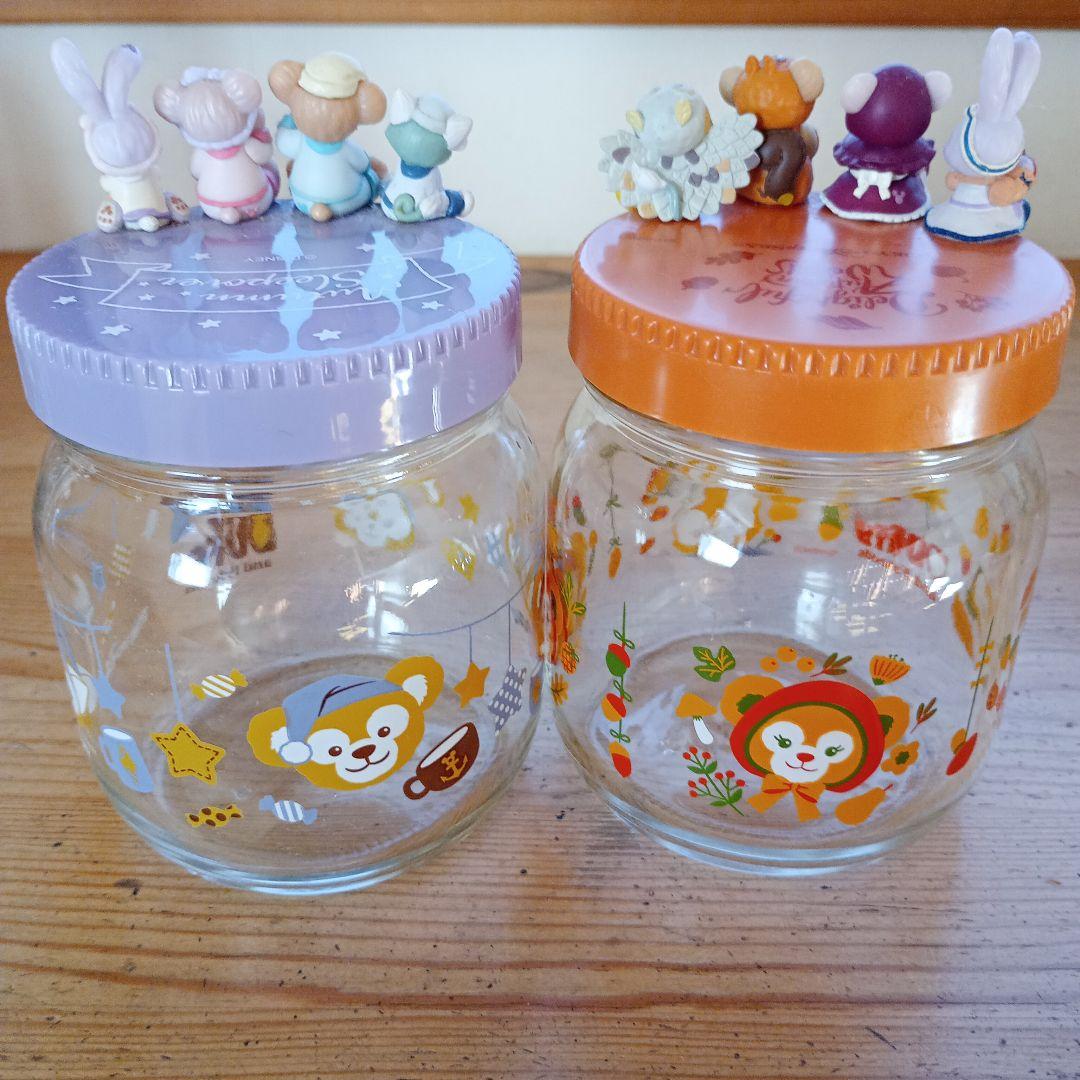 ダッフィーフレンズ 紅茶 フィギュアつき ガラス瓶 7個セット