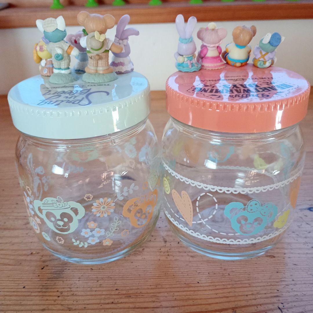 ダッフィーフレンズ 紅茶 フィギュアつき ガラス瓶 7個セット