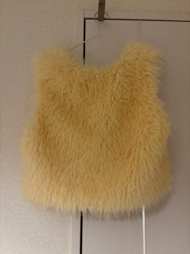 LILYBROWN ベロアリボンファーベスト