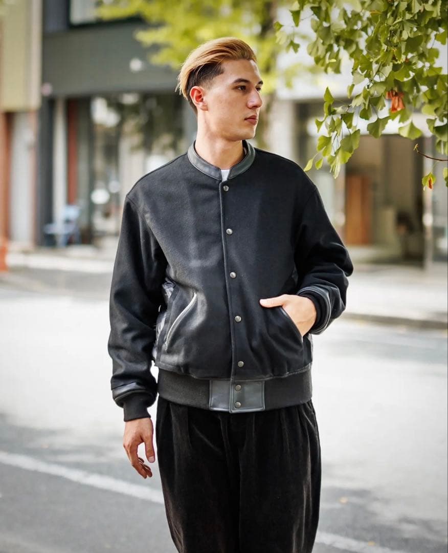 ジャケット・アウター YOKE24FW BROKEN AWARD JACKETBLACK3