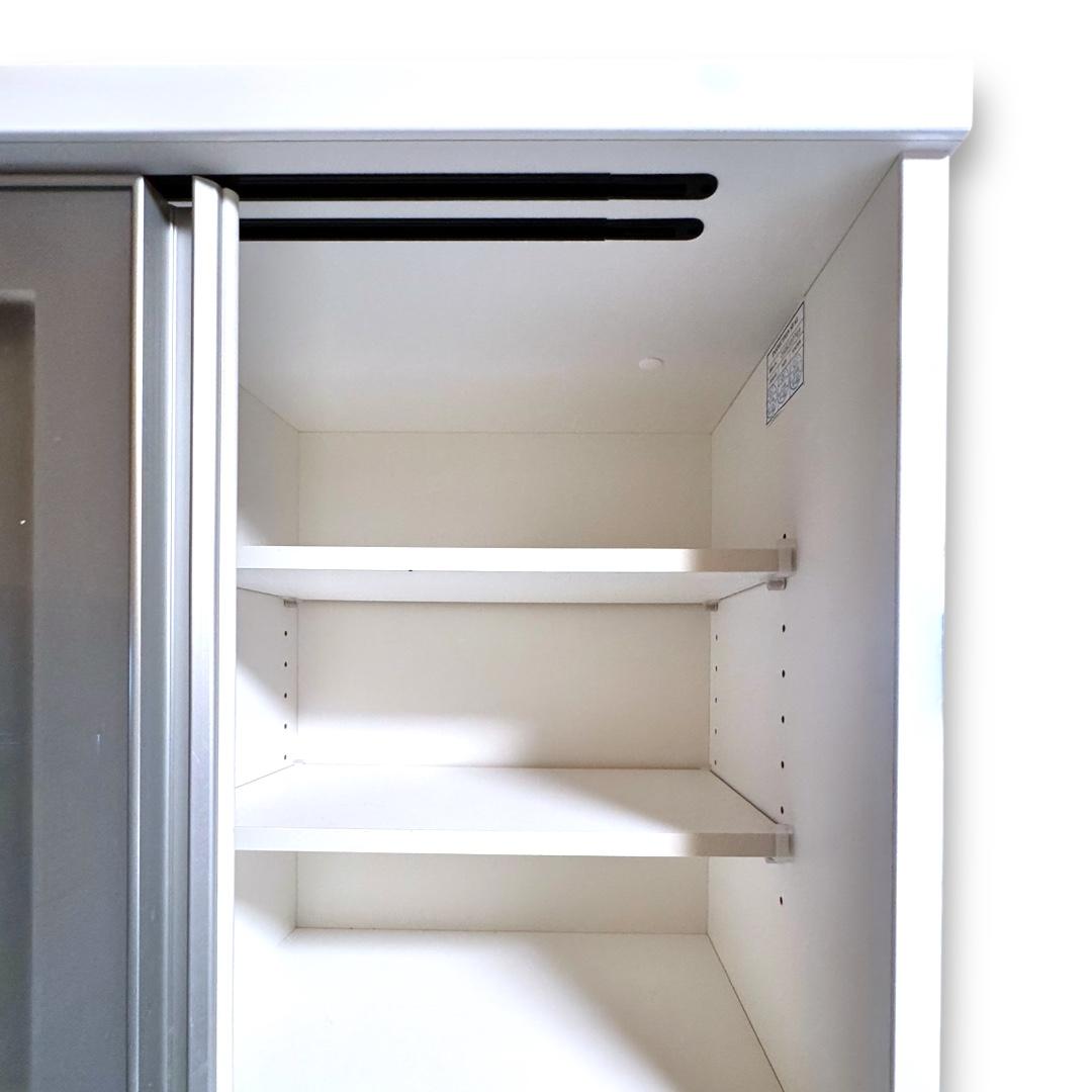 【みー】ニトリ レガーレ 幅90cm 食器棚 レンジ台 美品