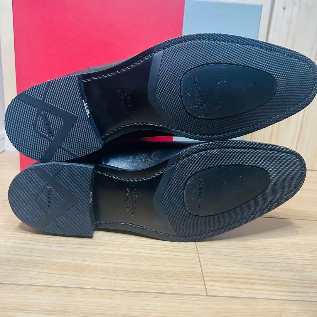 【新品未使用】REGAL 栃木レザー サイドゴアブーツ 19CL 黒 25cm