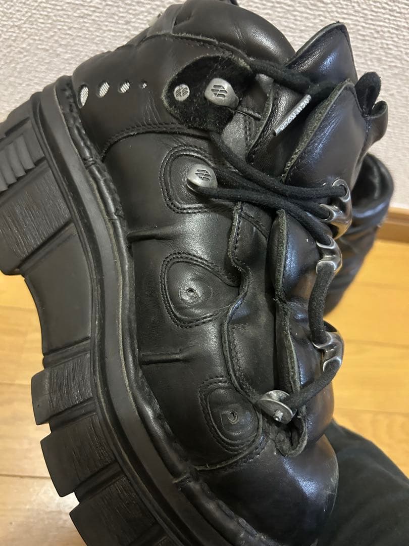 NEW ROCK ブラック 厚底ブーツ