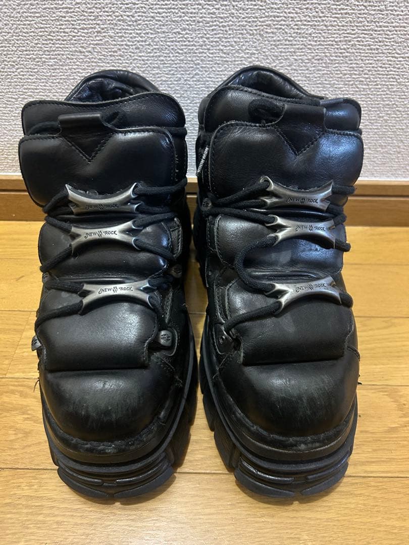 NEW ROCK ブラック 厚底ブーツ