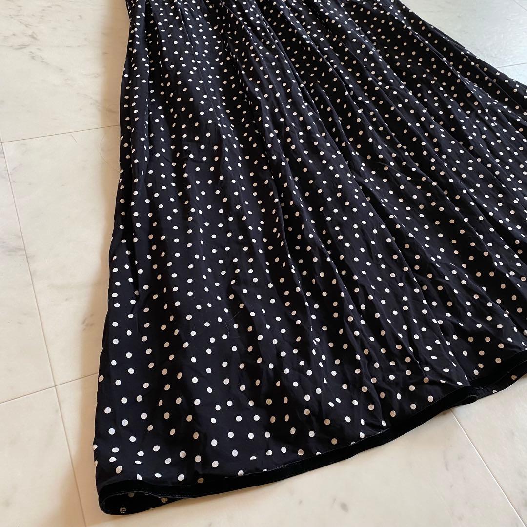 【美品】SINME シンメ　ドットロングワンピース　サイズM