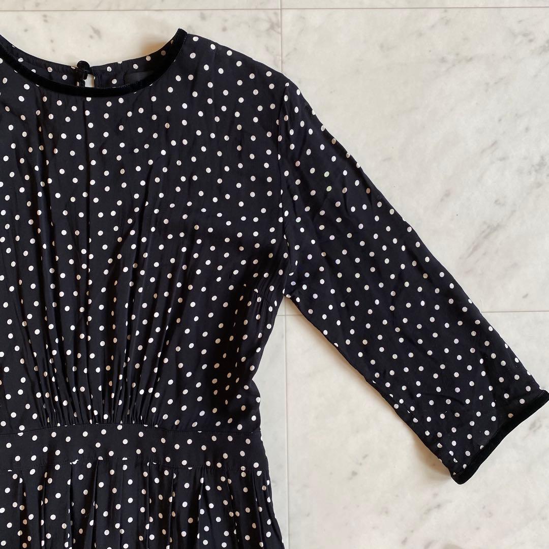 【美品】SINME シンメ　ドットロングワンピース　サイズM