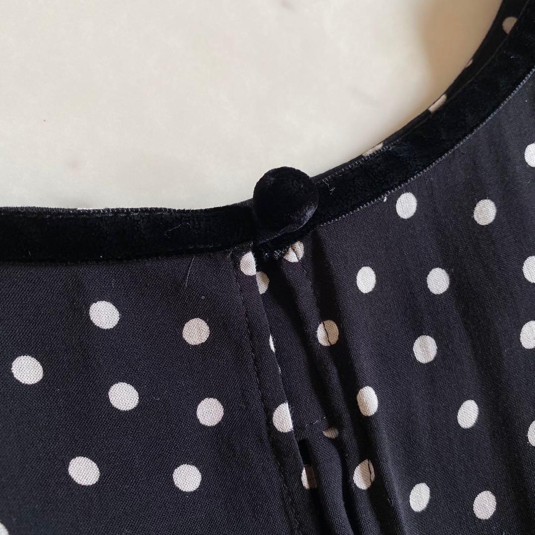 【美品】SINME シンメ　ドットロングワンピース　サイズM