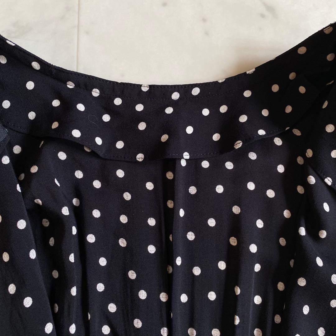 【美品】SINME シンメ　ドットロングワンピース　サイズM