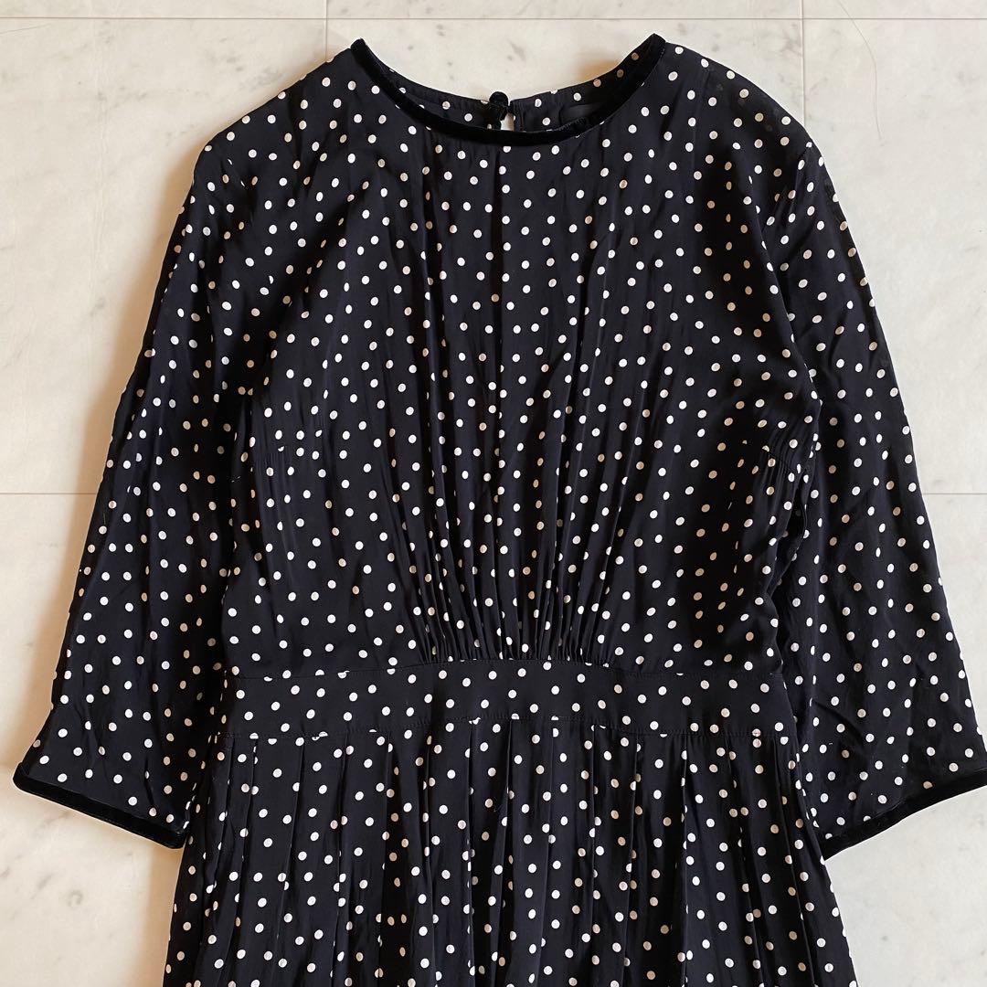 【美品】SINME シンメ　ドットロングワンピース　サイズM