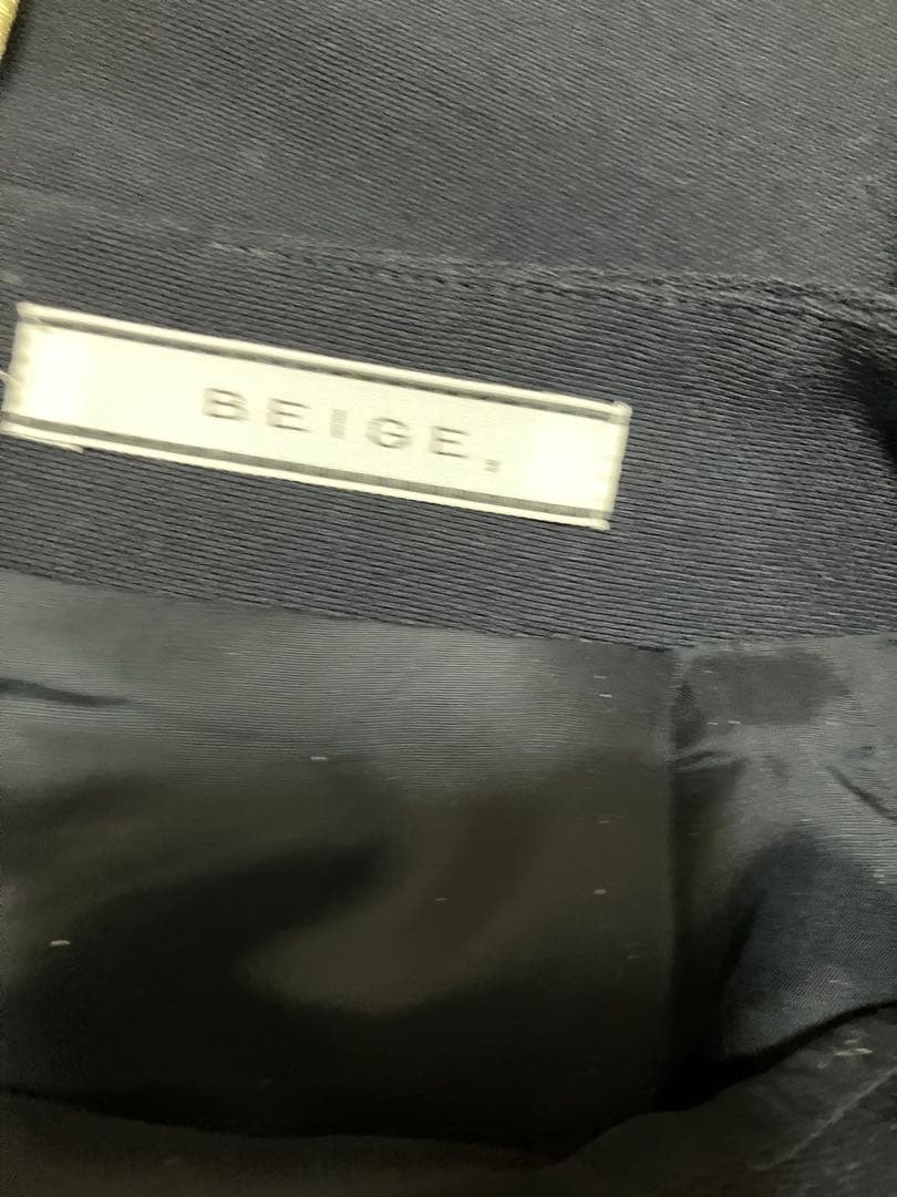 ベイジBeige,スカートスーツ2ジャケット紺EPOCANAYIアナイエポカ組曲