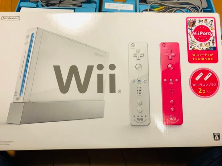 Wii本体＋パーティ♪♪ソフト3本+リモコン追加てプレゼント！