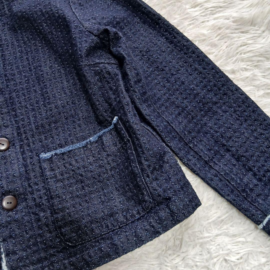 【Pal'las Palace】インディゴデニム　ノーカラージャケット