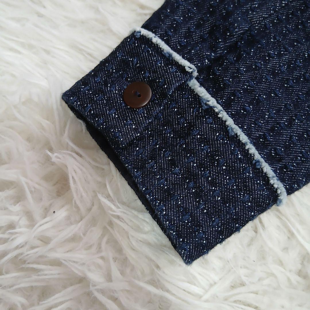 【Pal'las Palace】インディゴデニム　ノーカラージャケット