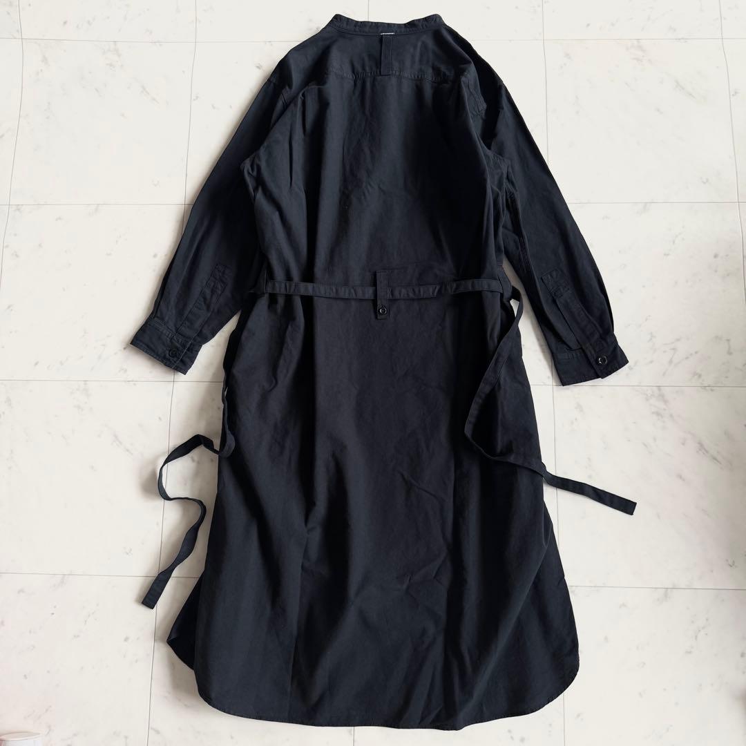 MHL. マーガレットハウエル　コットン100 　洗える　長袖シャツワンピース