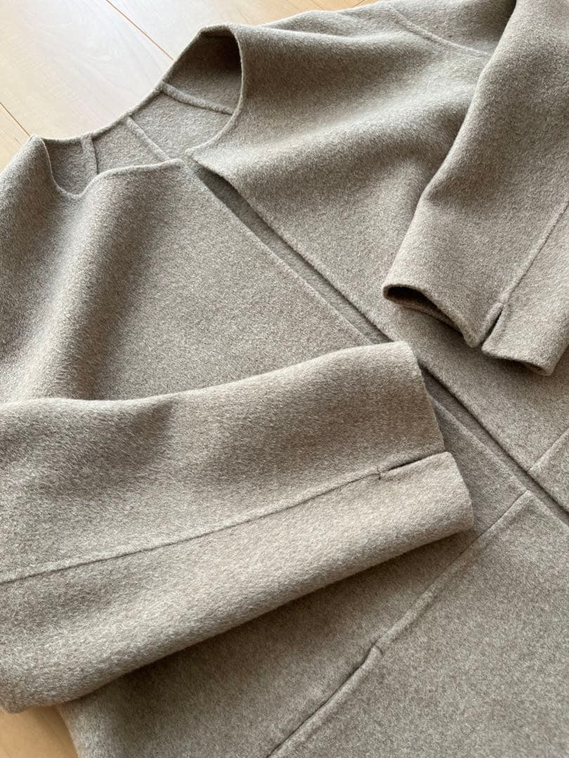 ドゥーズィエムクラス＊victorian リバーロングコート＊36ベージュ