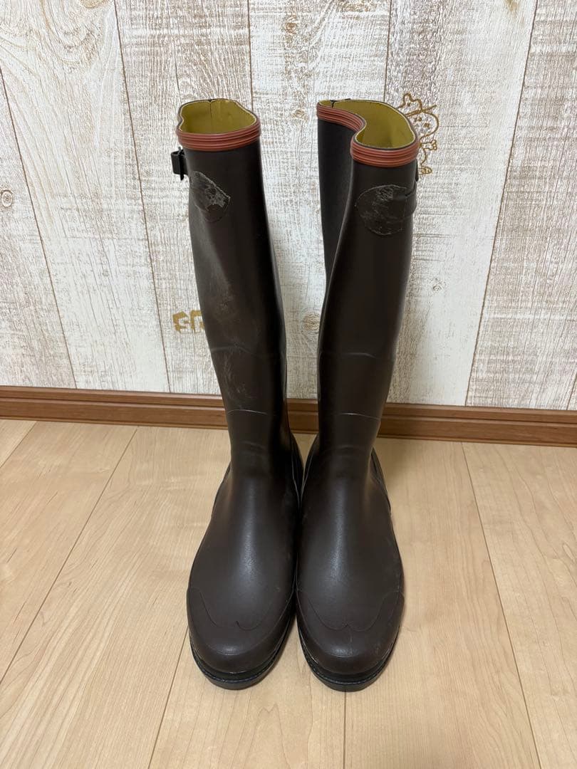 26.5〜27㎝★美品 AIGLEレインブーツ43 エーグルロング 長靴 ラバー
