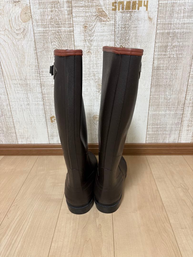 26.5〜27㎝★美品 AIGLEレインブーツ43 エーグルロング 長靴 ラバー