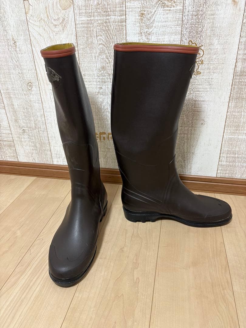 26.5〜27㎝★美品 AIGLEレインブーツ43 エーグルロング 長靴 ラバー