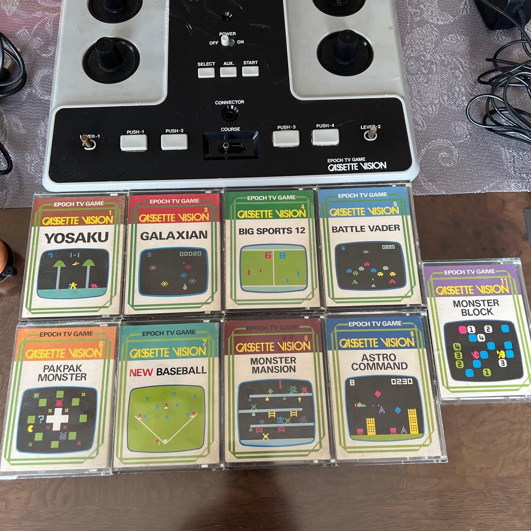 カセットビジョン本体　BIGSPORTS12専用銃　カセットセット