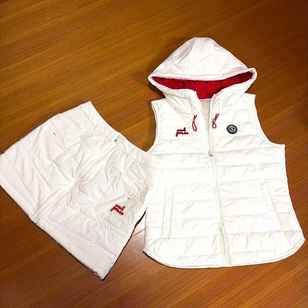 ♥︎アンパスィ♥︎ 中綿ベスト＆中綿スカートセット サイズＭ