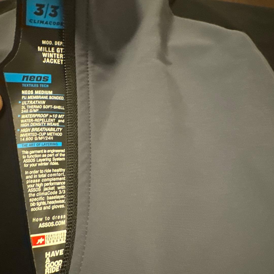 ASSOS Mille GT Winter Jacket Sサイズ