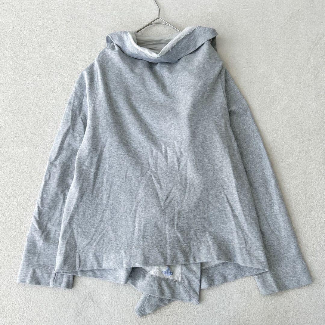 希少✨ヴィヴィアンウエストウッド ポンチョ ケープ　変形　オーブ　刺繍 グレー