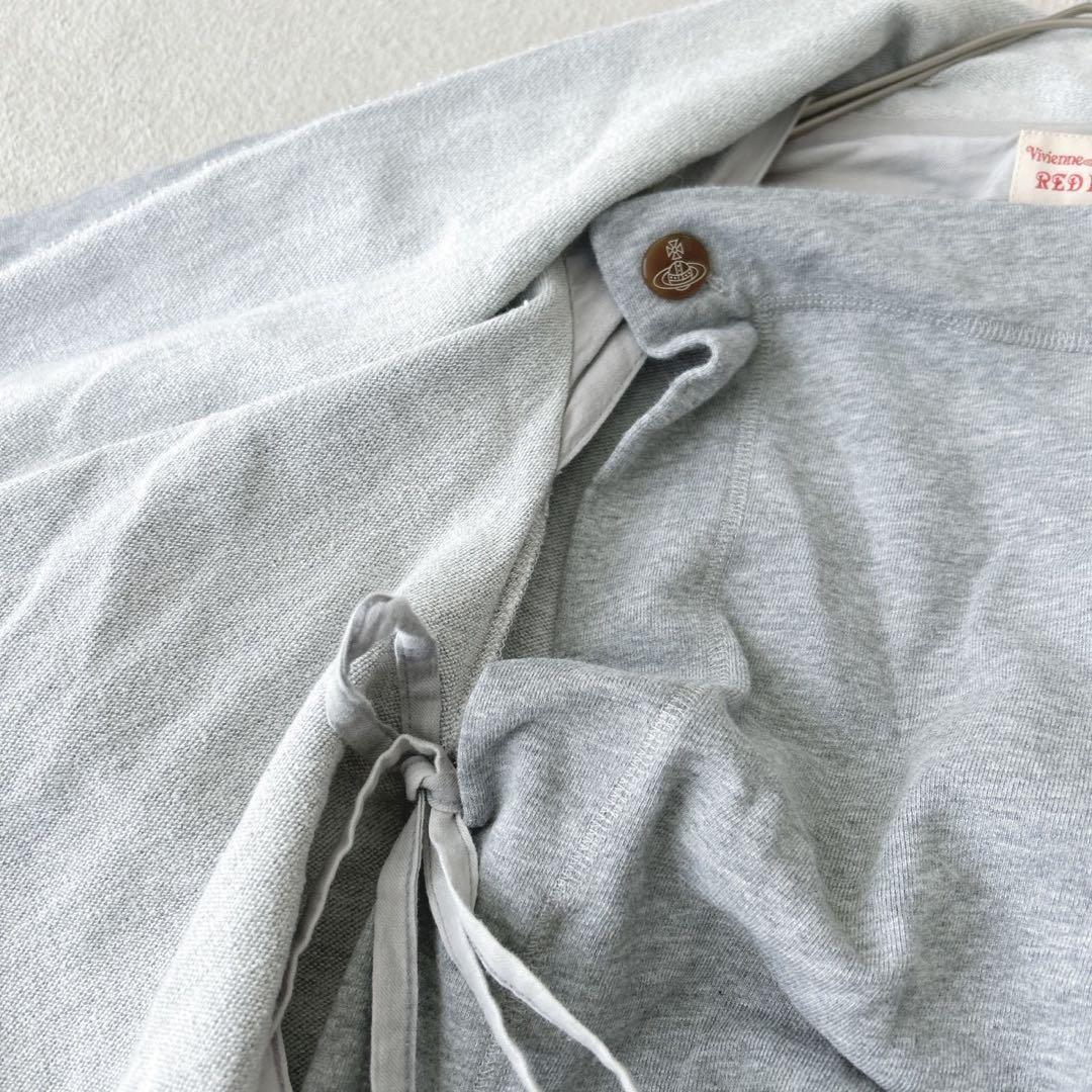 希少✨ヴィヴィアンウエストウッド ポンチョ ケープ　変形　オーブ　刺繍 グレー