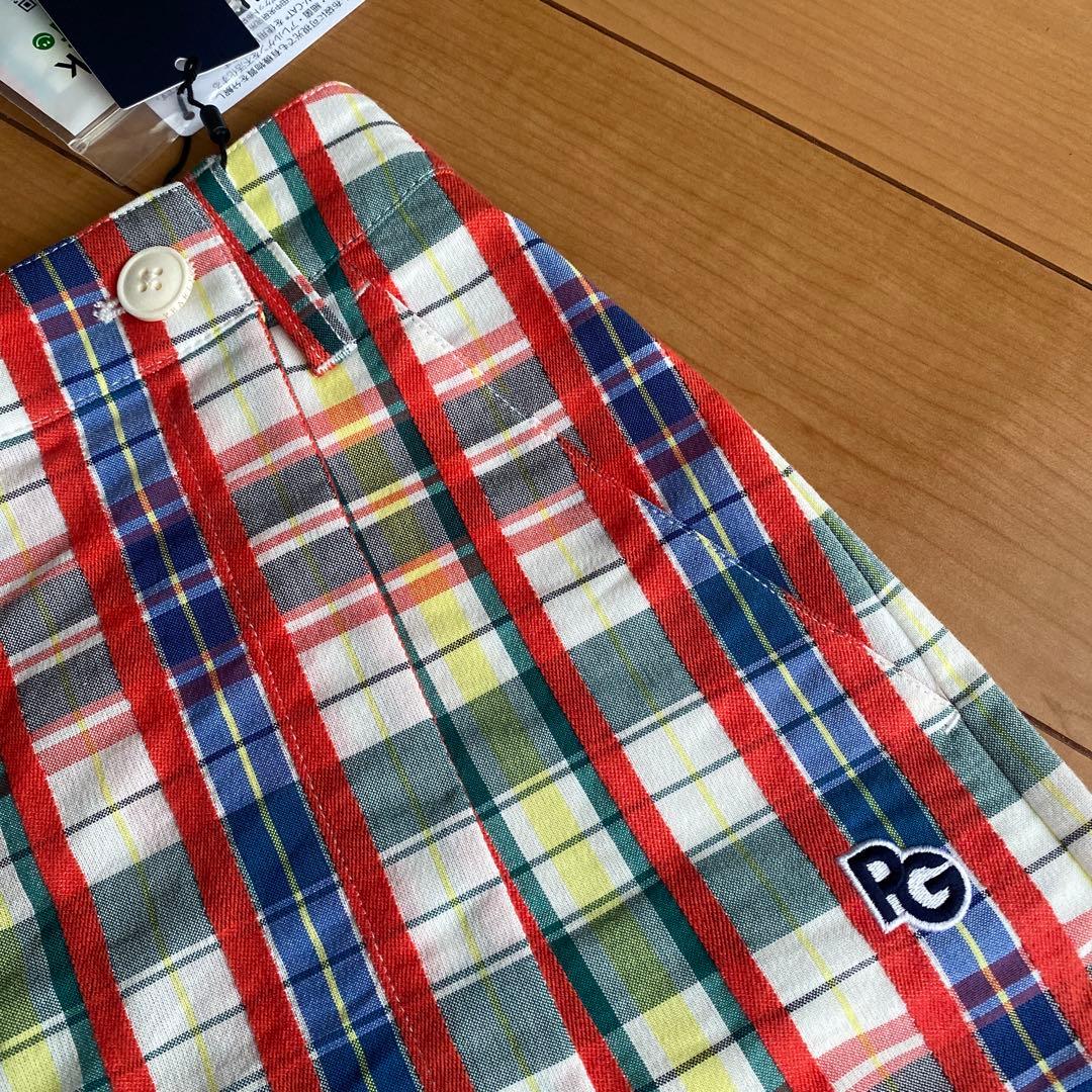 パーリーゲイツ☆タグ付き新品 チェック柄 スカート風 キュロットパンツ