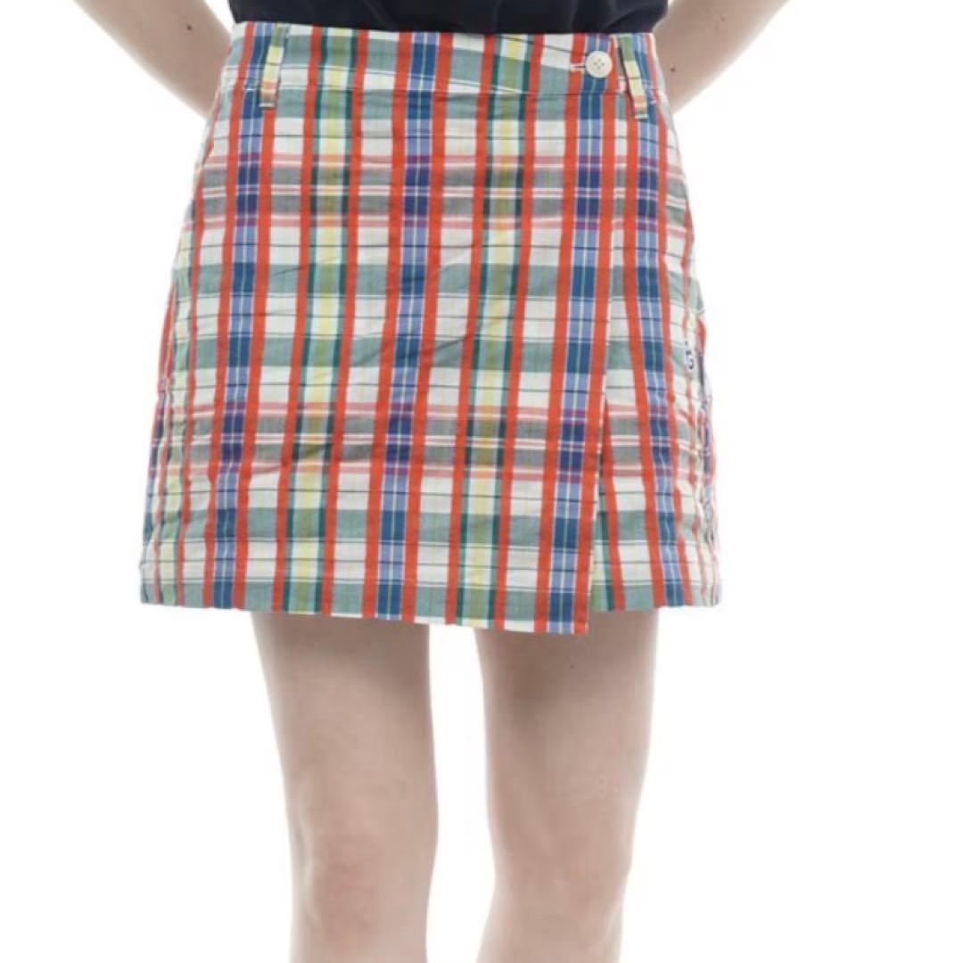 パーリーゲイツ☆タグ付き新品 チェック柄 スカート風 キュロットパンツ