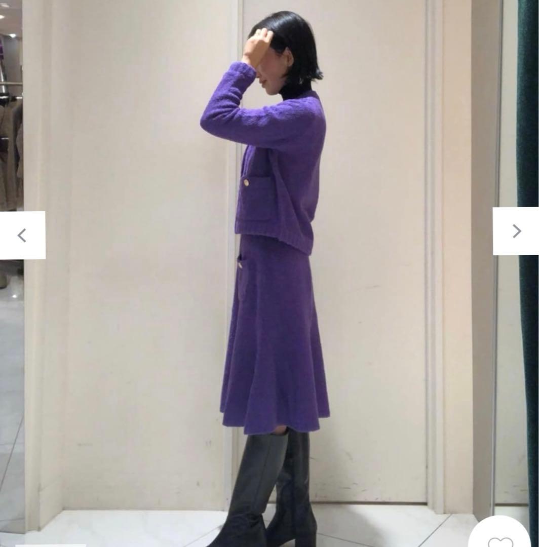 新品タグ付！グレースループヤーンカーデスカートセットアップ　ダイアグラム