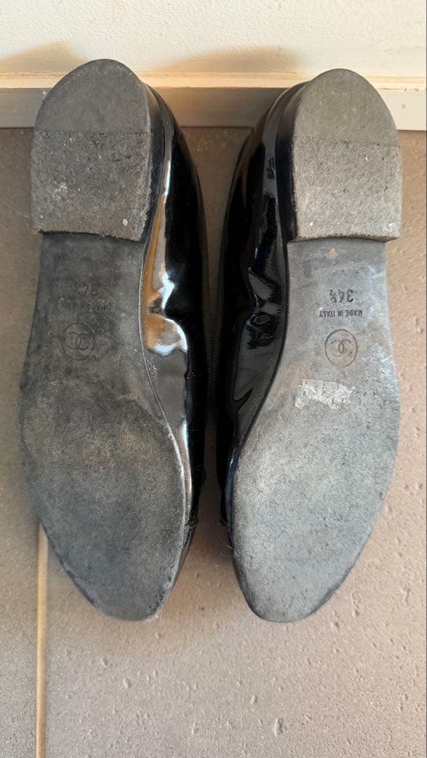 CHANEL シャネル バレリーナ バレエシューズ パテントレザー