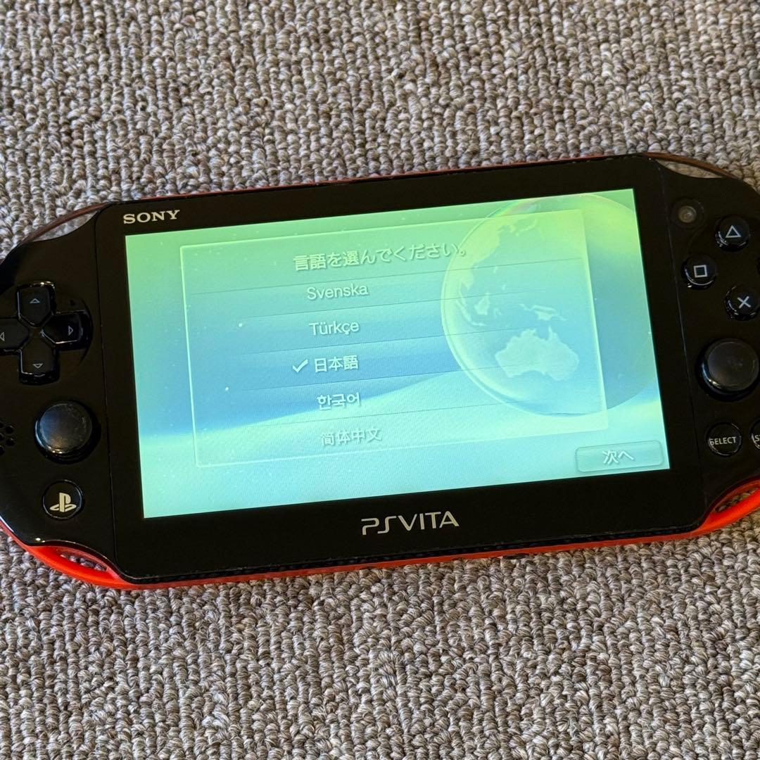【訳ありジャンク】PSVITA PCH-2000 レッド ブラック