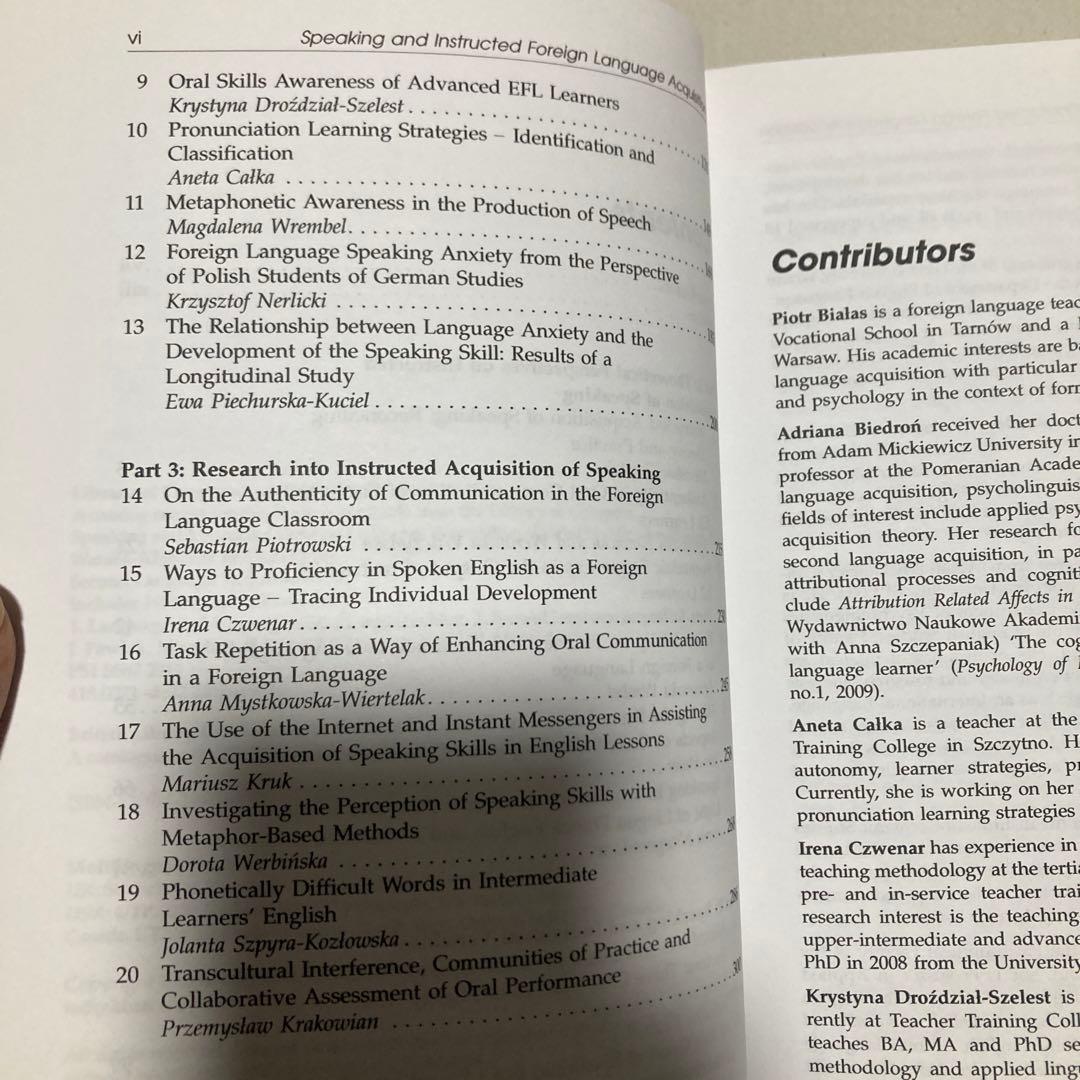 洋書 Speaking and Instructed Foreign Language