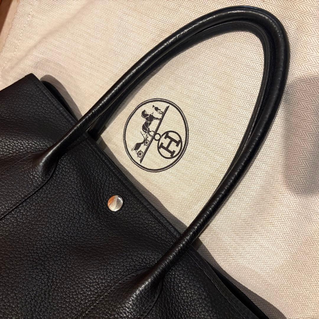 エルメス ガーデンパーティpm 36 ネゴンダ ブラック 黒 ノアール