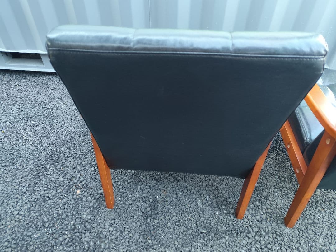 kiroroミッドセンチュリー風 1人掛けソファ2脚＆カフェテーブルセット