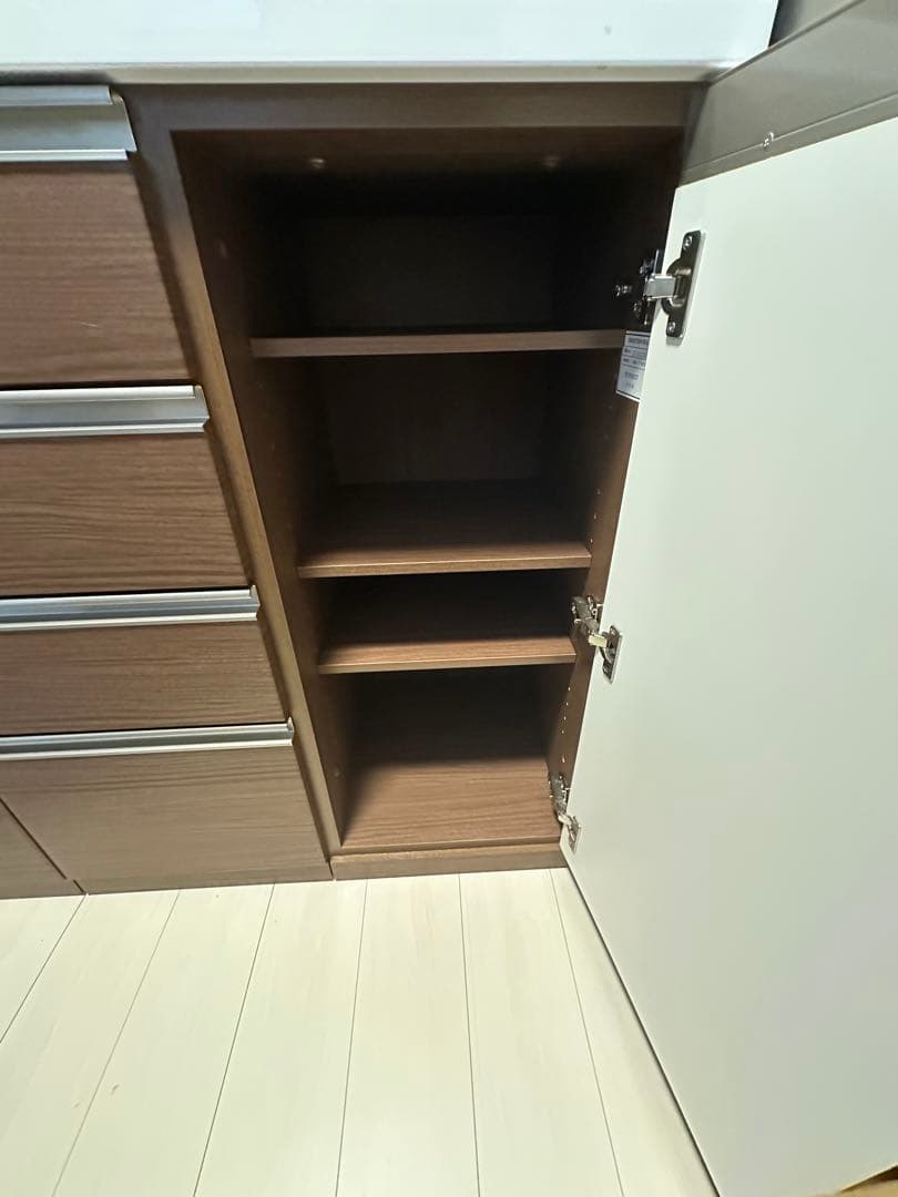 カップボード　ニトリ　食器棚　リガーレ　幅121㎝上下まとめ売り　ソフトクローズ