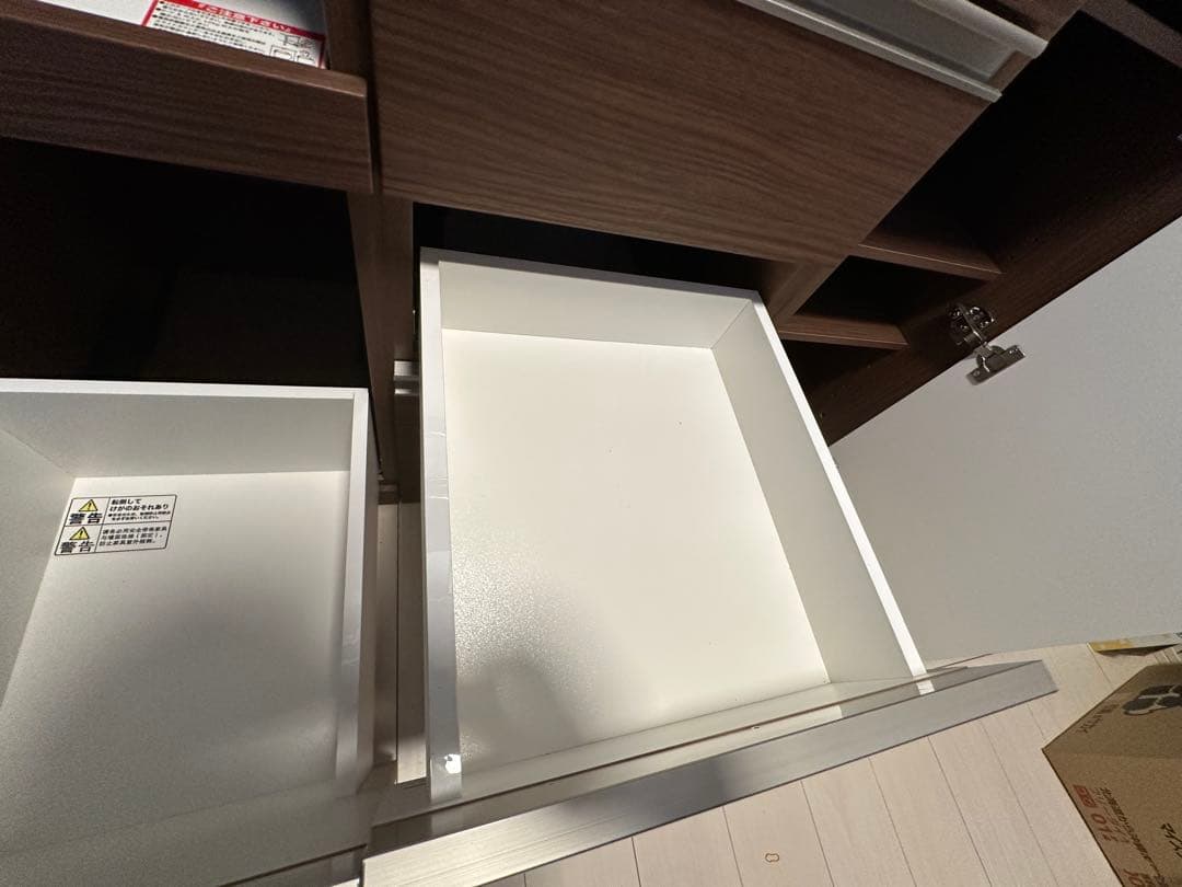 カップボード　ニトリ　食器棚　リガーレ　幅121㎝上下まとめ売り　ソフトクローズ