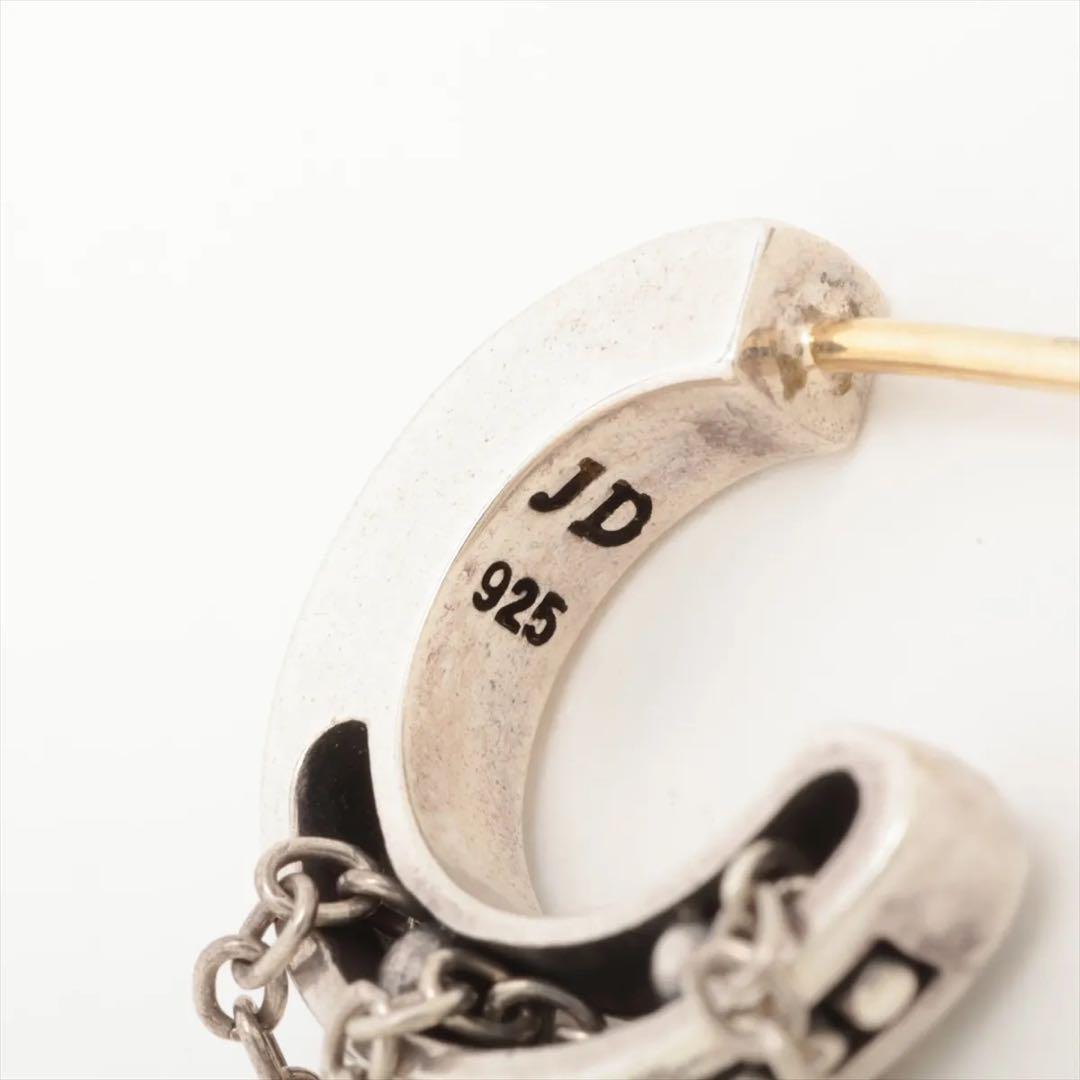 ジャスティンデイビス　DANGLING CROSS ピアス　925 750 JD