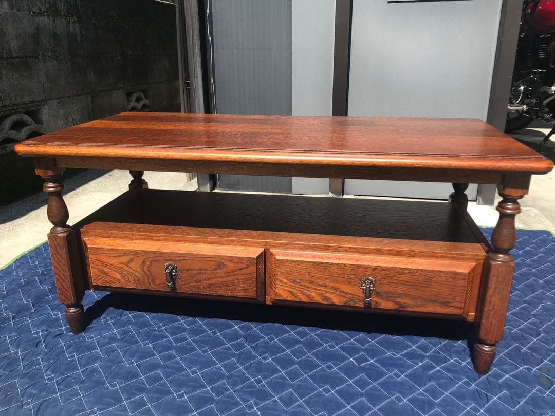 zaq ☆カントリーハウス ブルージュ　三越　引出付センターテーブル