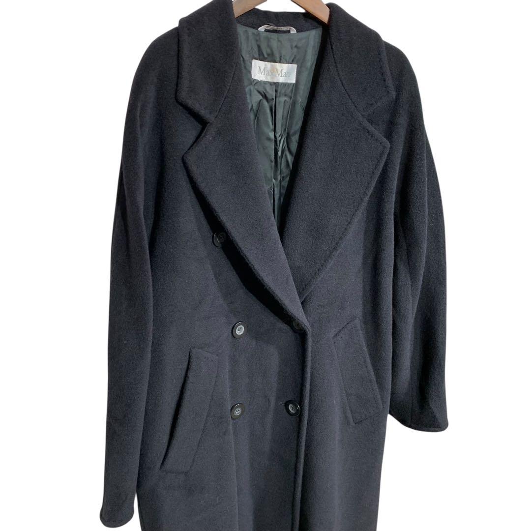 MaxMara カシミヤ混ダブルチェスターコート　サイズ38