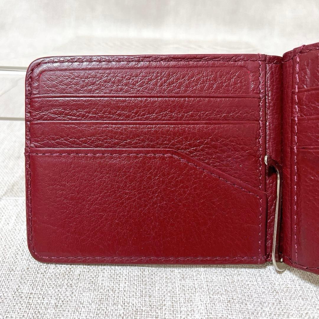 【人気完売色】バハリ マネークリップ ポリッシュ ガルーシャ エイ革 バイカラー