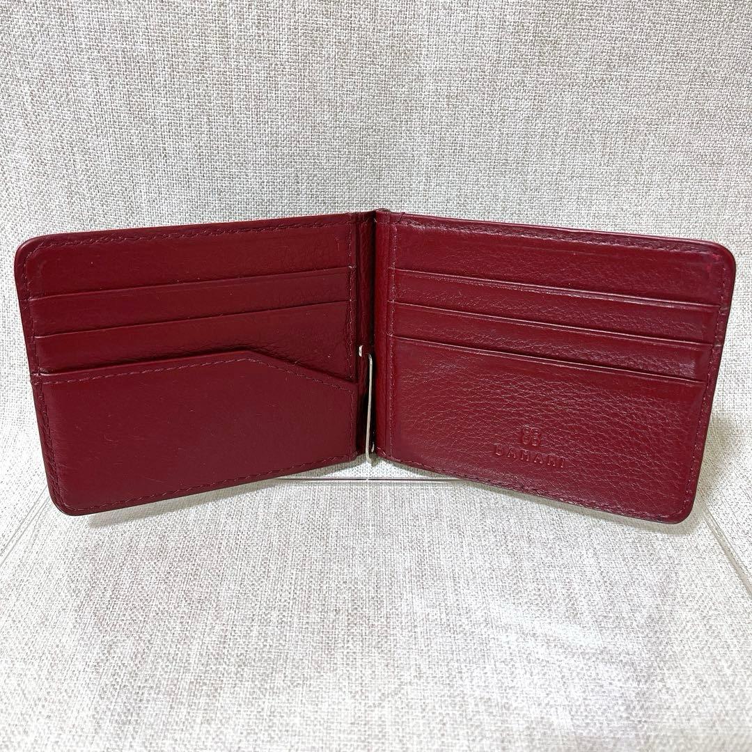 【人気完売色】バハリ マネークリップ ポリッシュ ガルーシャ エイ革 バイカラー