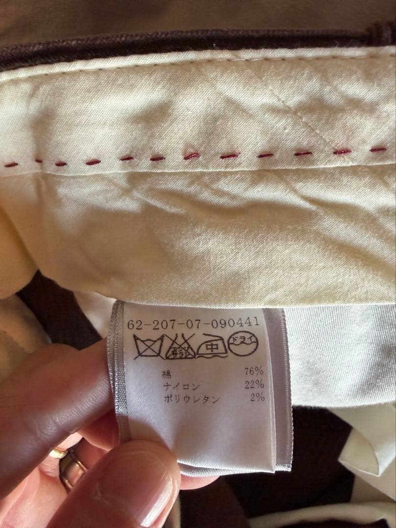 ベルナールザンスBERNARD ZINSBAC J コーデュロイ38 ブラウン