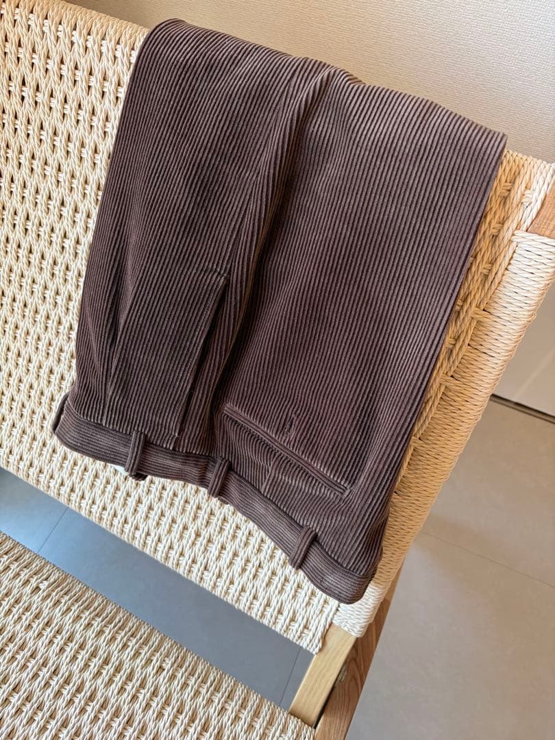 ベルナールザンスBERNARD ZINSBAC J コーデュロイ38 ブラウン