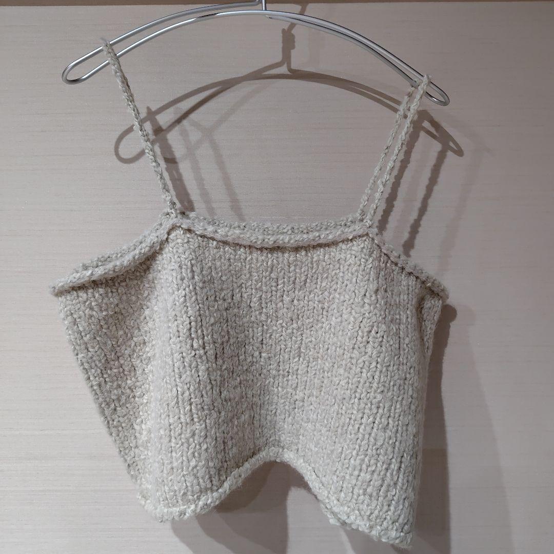 かぐれ　アルパカウールブークレニットキャミソール　アーバンリサーチ